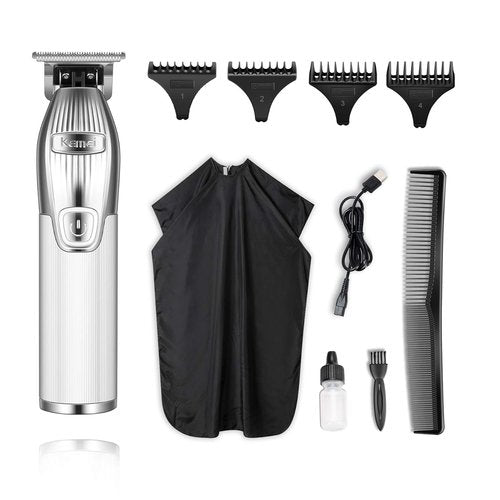 Kemei Baldheaded Hair Clippers - Professional Cordless T Blade Trimmer for Men | Rechargeable Grooming Kit