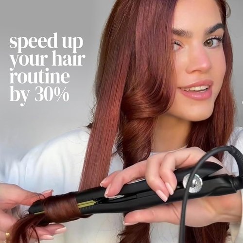 Pro Ceramic Tourmaline Ionic Flat Iron - 1.75-Inch | Fast, Frizz-Free Hair Straightener for Smooth Styles
