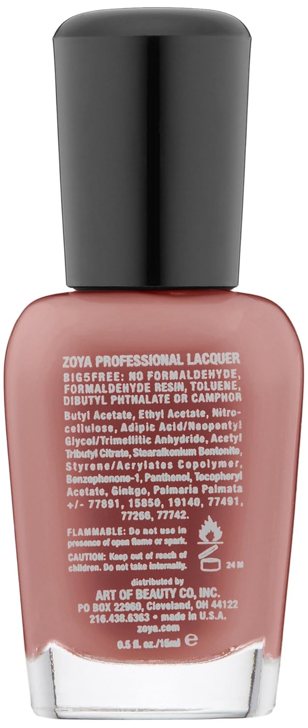 ZOYA Nail Polish - Mauve Perfector | Long-Lasting, Chip-Resistant Formula - 0.5 fl. oz.