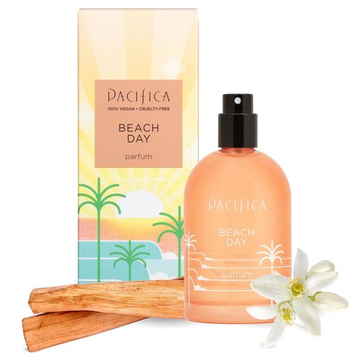 Pacifica Beach Day Spray Perfume - Blissful Fragrance with Bergamot, Orange Flower & Sandalwood | Clean Vegan Eau de Toilette