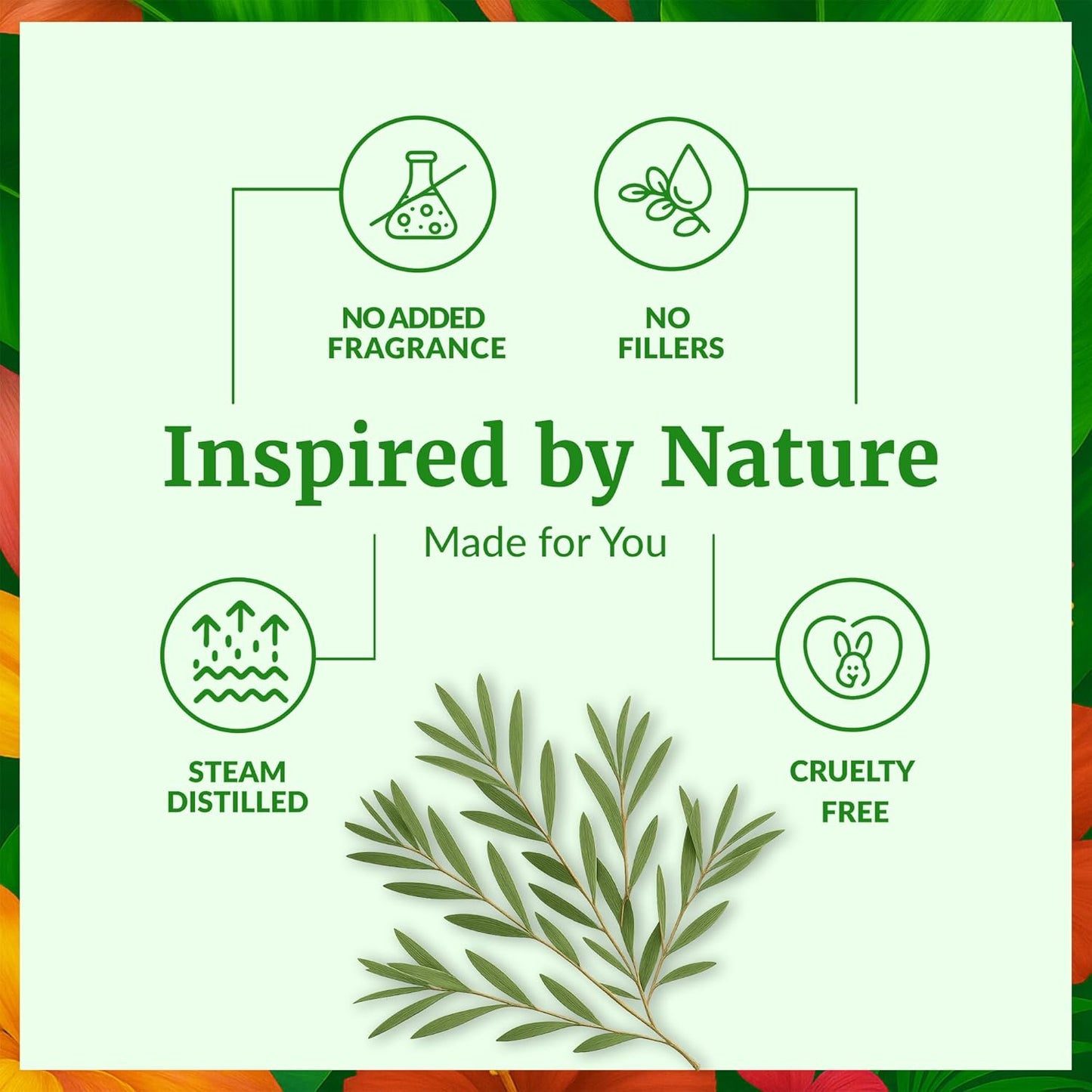SVA Tea Tree Essential Oil - 100% Natural 4 Fl Oz for Hair, Skin Care, Aromatherapy & Massage