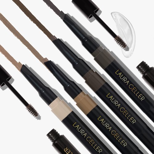 LAURA GELLER NEW YORK Sculpt-n-Stay Waterproof Brow Pencil & Gel- Dark Brown