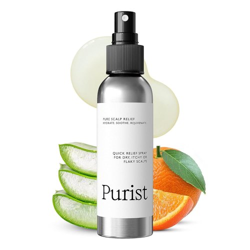 Purist Dandruff Spray - Leave-In Scalp Treatment for Itchy, Dry Skin - Hydrating & Soothing Moisturizer