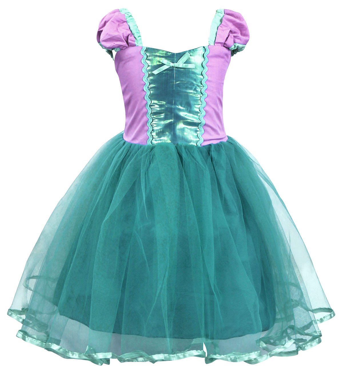 COTRIO Mermaid Dress Toddler Baby Girls Princess Dresses Birthday Party Fancy Dress Halloween Costume Outfit Kids Clothes Size 2t (Green)