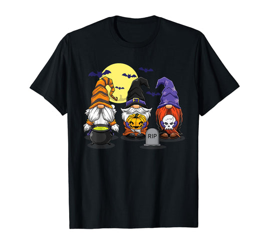 Halloween Gnomes Autumn Witch Costumes Treat Or Trick T-Shirt