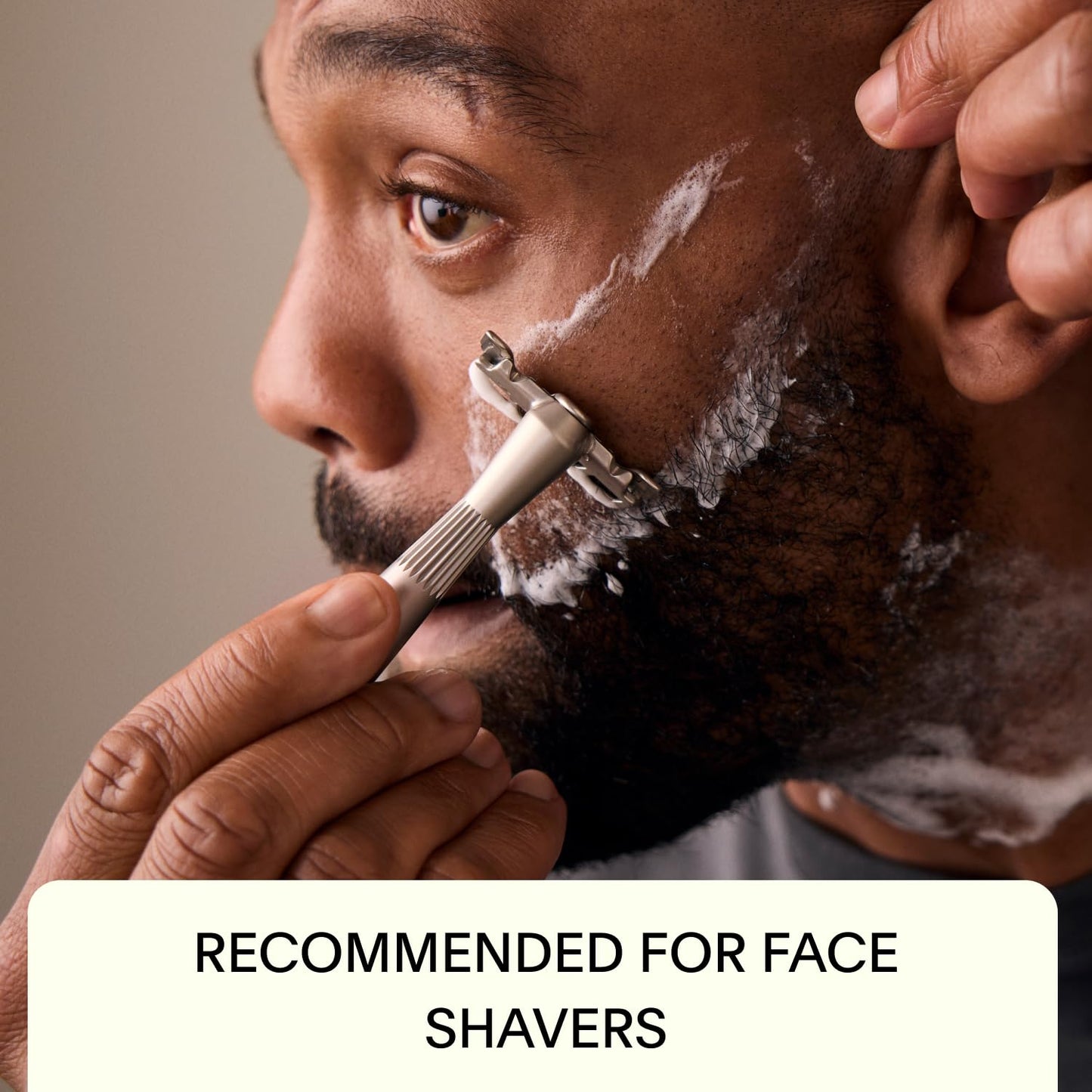 Leaf Shave | The Twig Razor Set, Silver - Includes Twig Razor, Matching Stand, 50-Pack of Single-Edge Blade Refills, and Blade Bank