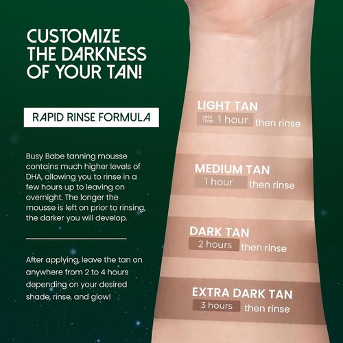 Golden Nights Self Tanner - Rapid Dark Tanning Mousse for Deeper Sun-Kissed Glow | 7.2 oz, Vegan & Cruelty-Free