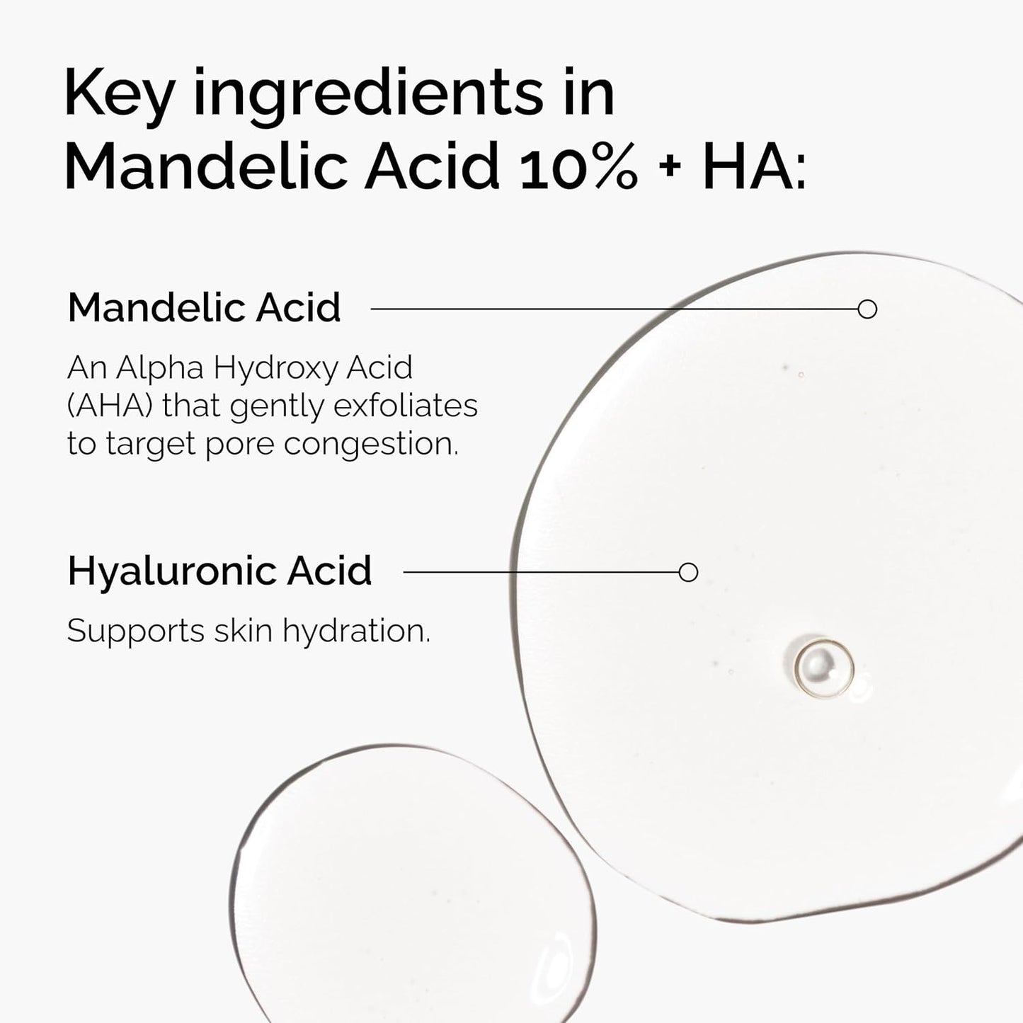 The Ordinary Mandelic Acid Serum - Gentle Exfoliating Formula with Hyaluronic Acid | 1 Fl Oz for Clarity & Hydration