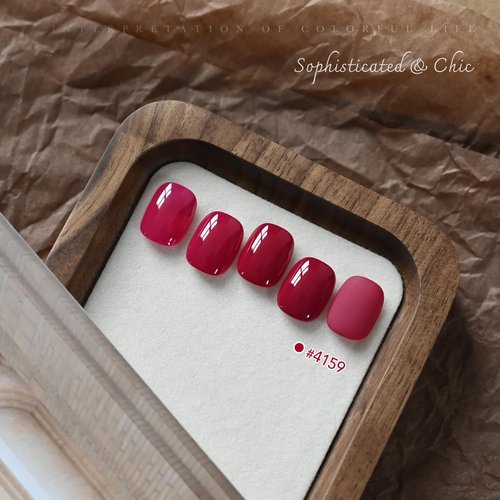 GAOY Red Gel Nail Polish, 16ml Soak Off Gel Polish, UV Light Cure for Nail Art DIY Manicure at Home, 4159 Midnight Rose