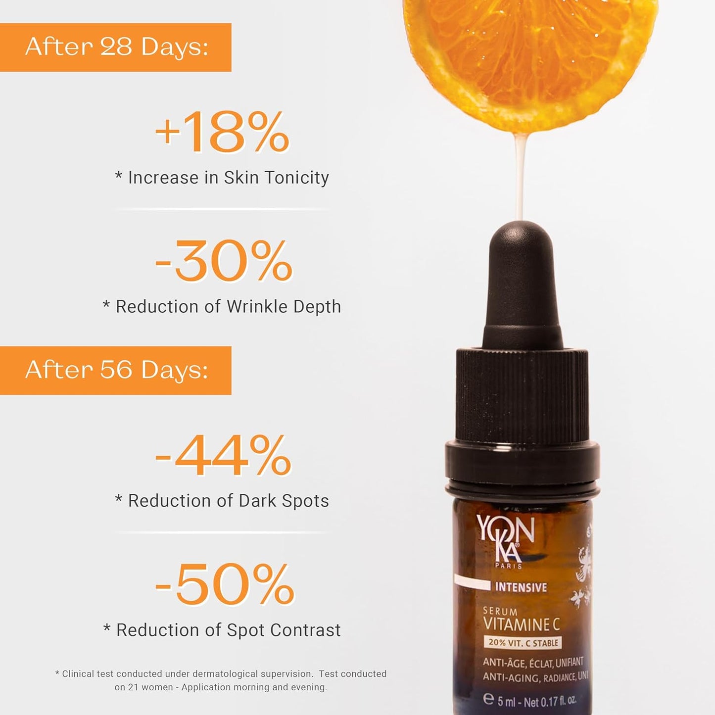 Yon-Ka 20% Vitamin C Serum - Anti-Aging Face Treatment for Even Tone & Firm Skin | 99% Natural Ingredients
