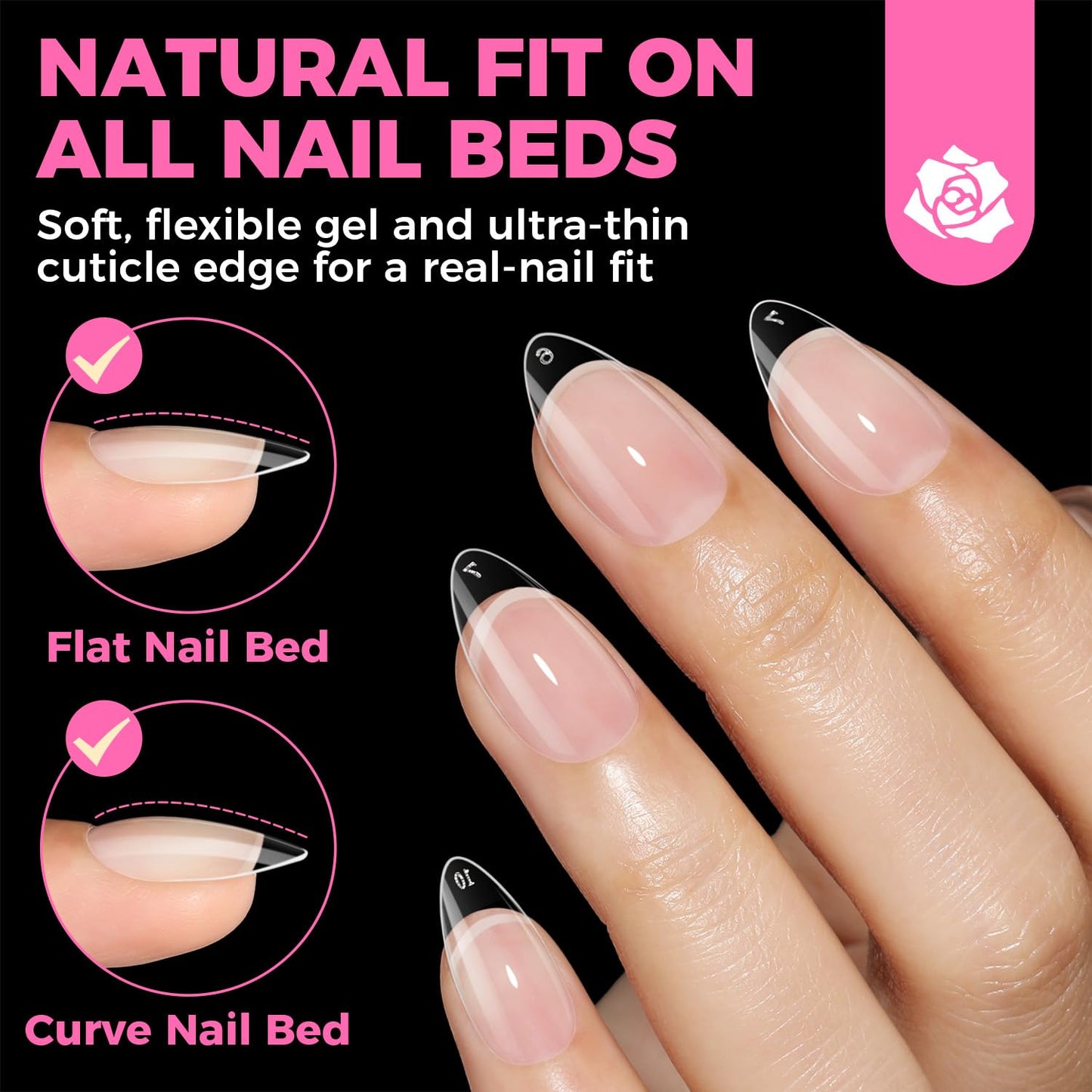 UNA GELLA Gel Nail Glue, Solid Nails Gl ue Gel 40g Lamp Curing Needed Soak Off G LUE Strong Nail G LUE G el for Acrylic Fake Nails Tips Extension Press On Nails for Gelly Tips