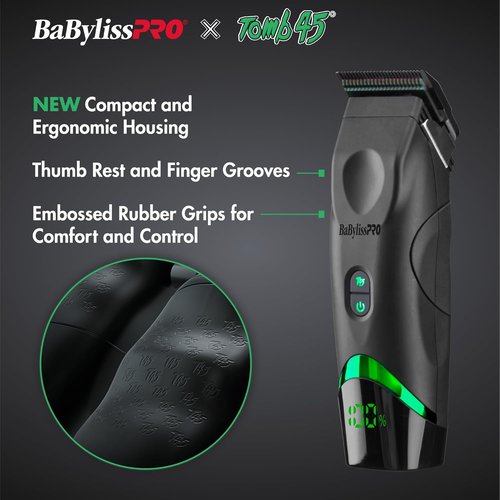 BaBylissPRO Wireless-Charging Hair Clipper for Men - Precision Cutting & Ergonomic Design