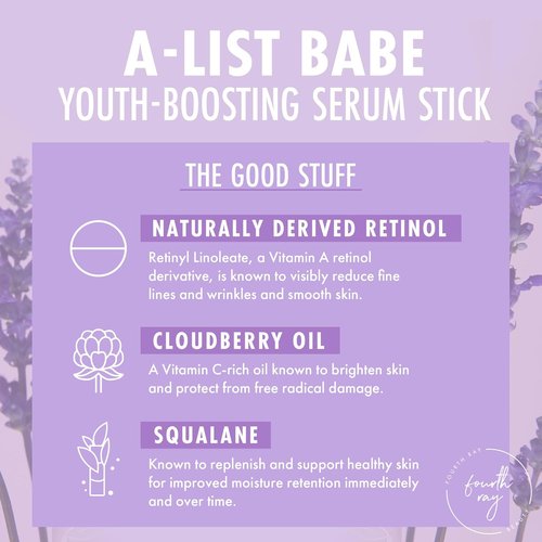 ColourPop Retinol Serum Stick - Anti-Aging Beauty Balm for Glowy Summer Skin | Naturally Derived Retinol & Cloudberry Oil (0.25 oz)