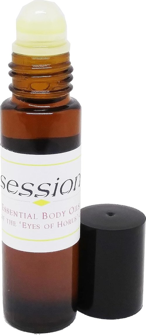 Obsession Scented Body Oil for Men - Roll-On Fragrance - Brown - 1/3 oz.
