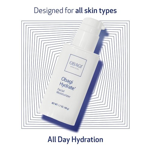 Obagi Hydrate Facial Moisturizer - Non-Comedogenic All-Day Hydration with Tara Seed Extract & Shea Butter
