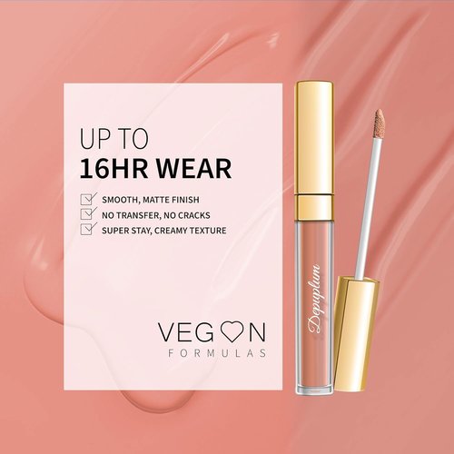 Depuplum Matte Nude Lipstick - Long-Lasting, Smudge-Proof Formula | DM27 Rosy Nude Shade
