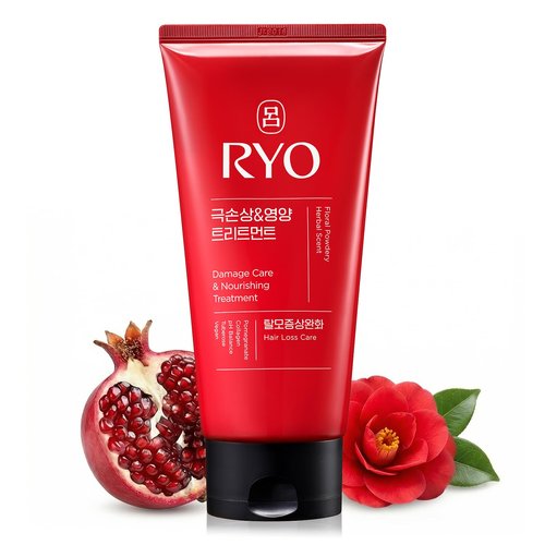 RYO Damage Care & Nourishing Treatment with Korean Ginseng & Caffeine - Deep Conditioning Mask for Repair and Moisturizing, Anti Loss Care, Strengthening hair roots, 10 Fl Oz.