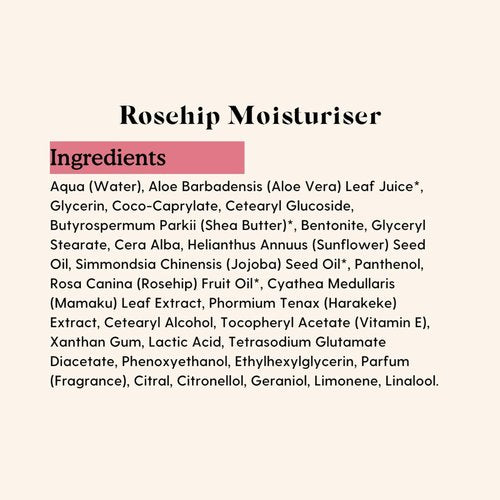 Essano Rosehip Facial Moisturiser - Regenerating Formula for Hydrated Skin | 140ml (4.7 oz)