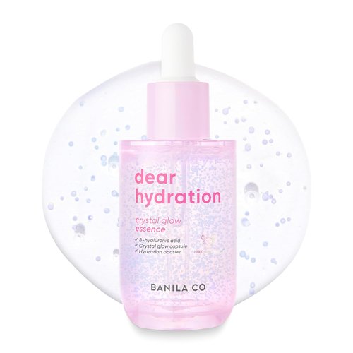 BANILA CO Dear Hydration Crystal Glow Essence - Hydrating Serum with Pink Cactus & Hyaluronic Acid | 50ml