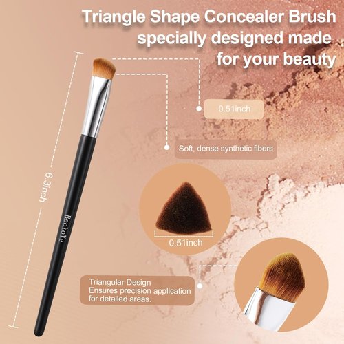 Regine Switzerland Concealer Brush - Precision Undereye Makeup Tool for Brightening & Contouring