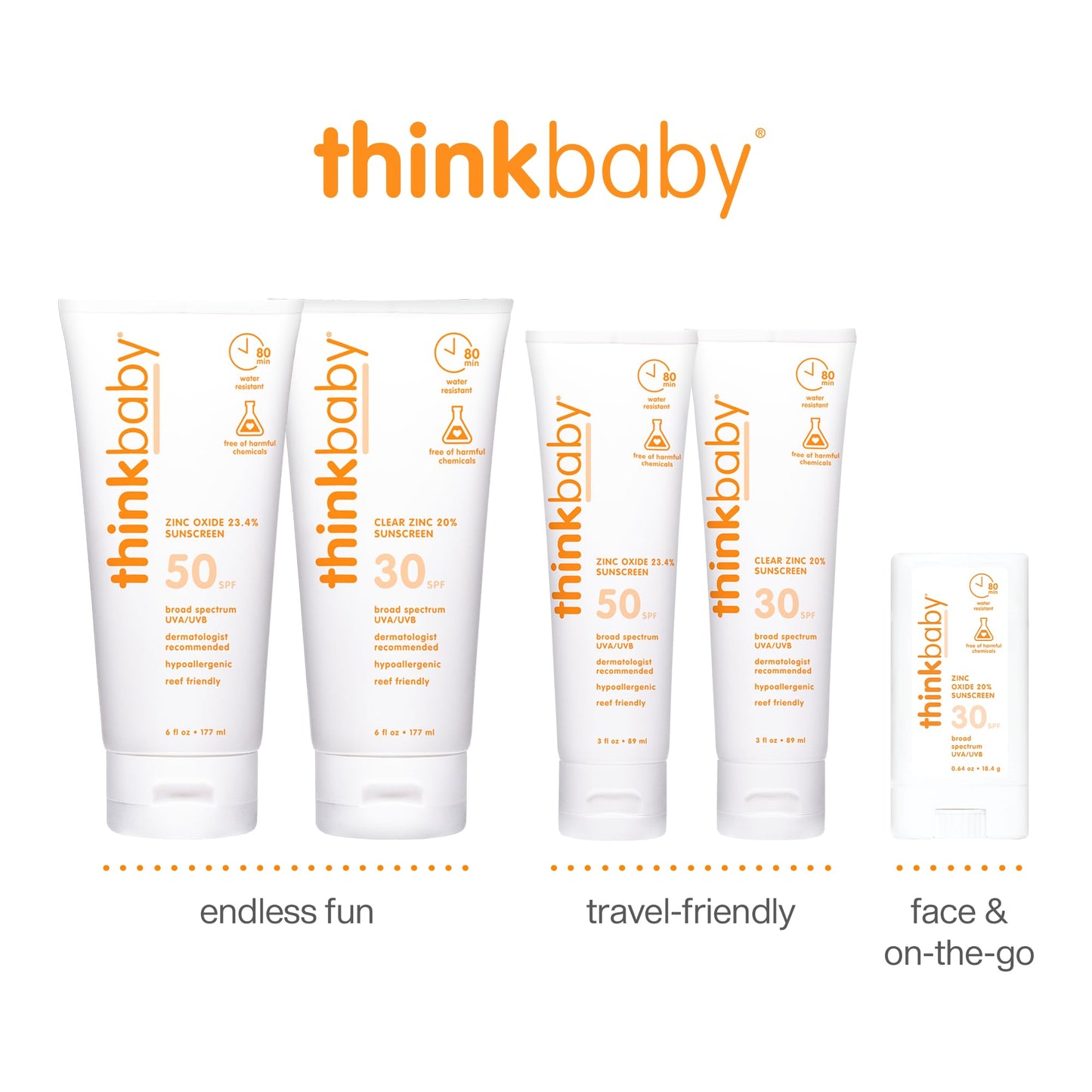 Thinkbaby SPF 50+ Baby Mineral Sunscreens