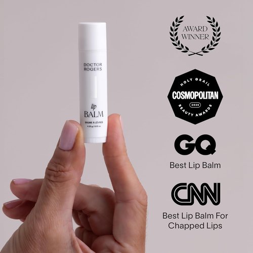 Doctor Rogers Lip Balm - Hydrating & Softening Moisturizer for Very Dry Lips | Natural & Hypoallergenic, 0.15 Ounce (Pack of 3)