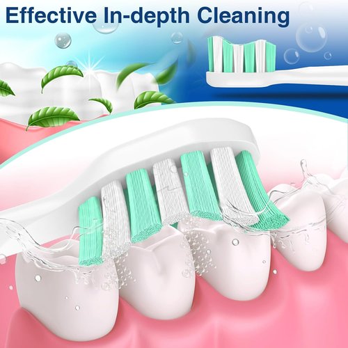 Aoremon Replacement Brush Heads for Philips Sonicare C2 & C1 | 10 Pack Compatible Electric Toothbrush Heads