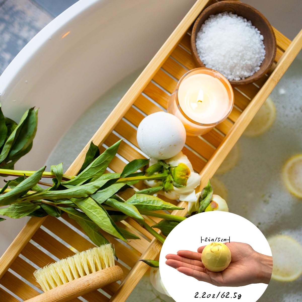 Kanehosi Bath Bombs for Kids & Woman, 12Pcs Organic Bubble Bath Bombs Beautiful Gift Set for Birthday Thanksgiving Christmas Valentine's Day