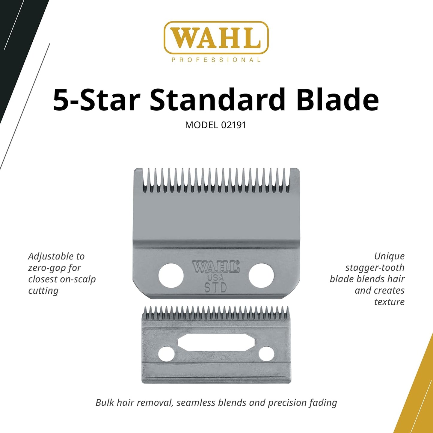 Wahl Professional 5 Star Precision Fade Clipper Blade - Adjustable 0000 Blade for Expert Fading