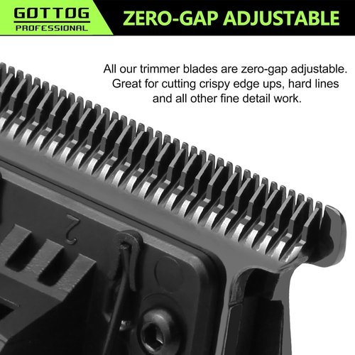 GOTTOG Replacement Blades for FX787 & FX726 Trimmers - Zero-Gapped, Black DLC 3.0 Blades