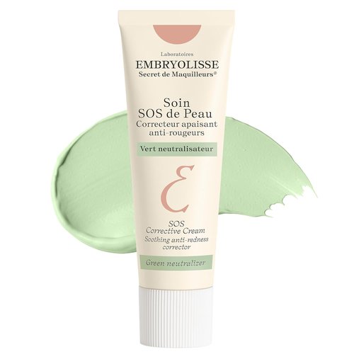 Embryolisse SOS Corrective Cream - Anti-Redness Face Moisturizer & Color-Correcting Primer | Vegan, 1.01 Fl Oz