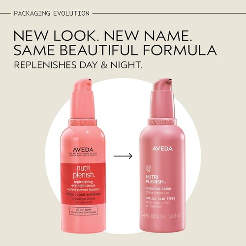 Aveda Nutriplenish Hydrating Serum - Boosts Hair Hydration 2X | For All Dry Hair Types | 3.4 Fl Oz