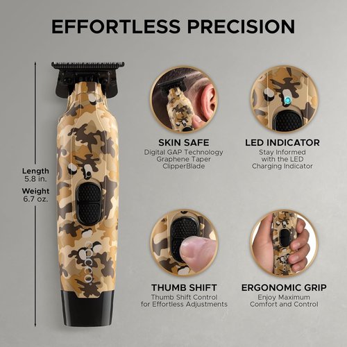 Cocco Hyper Veloce Pro Trimmer - Digital Gap Graphene Blade Edger with High-Torque Brushless Motor | Cordless All-Metal Design