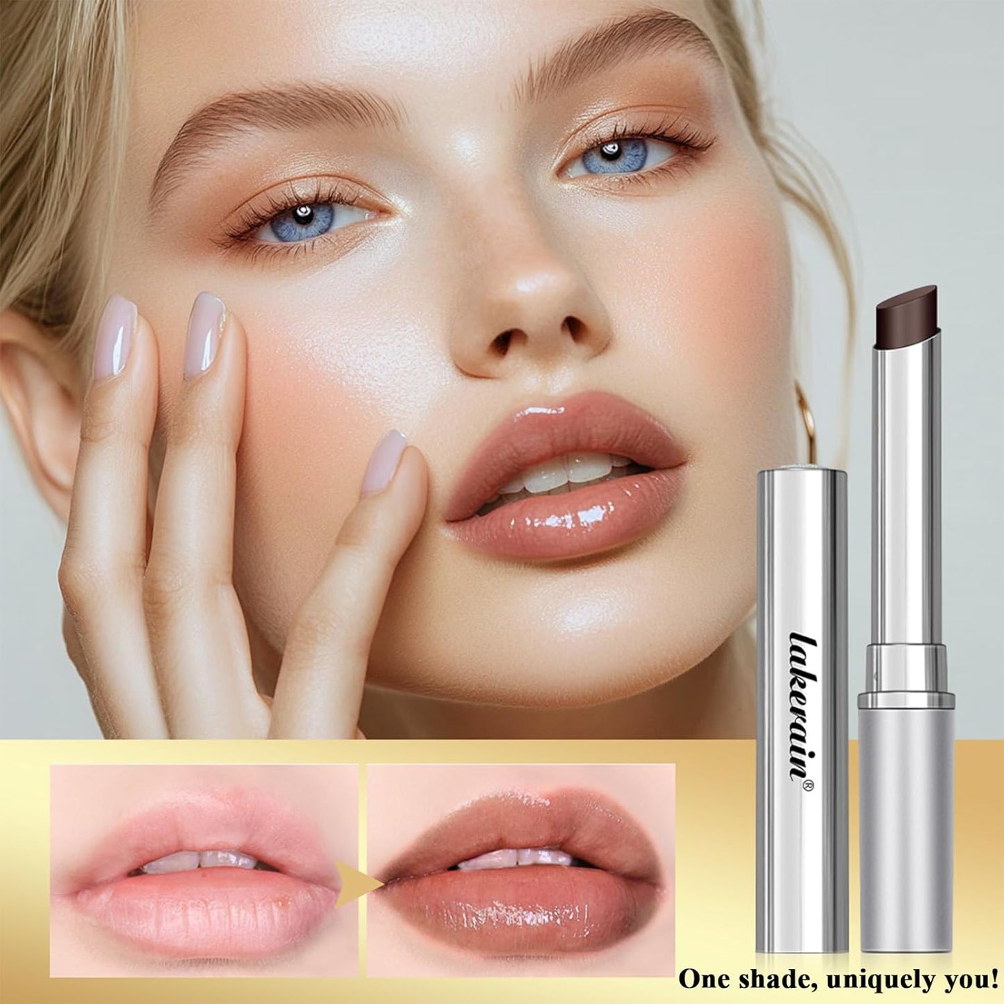 Sheeyoon Honey Lipstick - Hydrating Tinted Lip Balm with Sheer Glossy Finish | 1 PC Black
