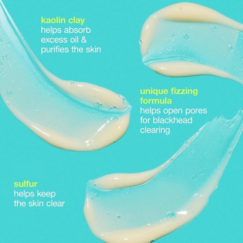 Dermalogica Clear Start Blackhead Clearing Fizz Mask - Purifying Pore Cleanser with Kaolin Clay & Sulfur (1.7 Fl Oz)