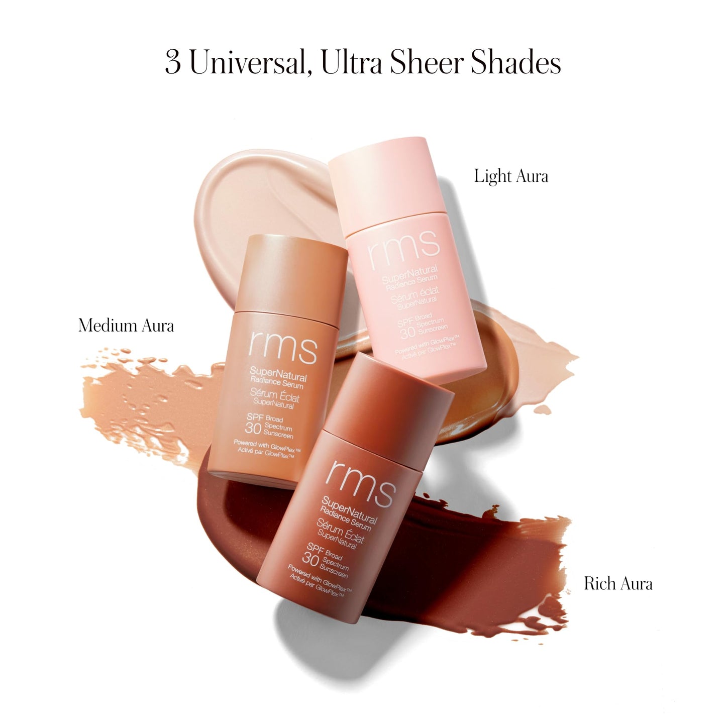 SuperNatural Radiance Serum Broad Spectrum SPF 30 Sunscreen - Tinted Sunscreen for Face, Tinted Mineral Sunscreen for Face, Tinted SPF Skin Tint