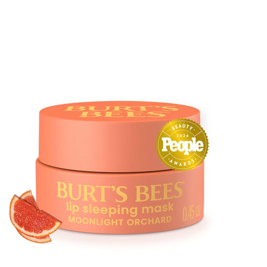Burt’s Bees Moonlight Orchard Lip Sleeping Mask, With Hyaluronic Acid and Squalane Moisturizer To Instantly Hydrate Lips, Overnight Lip Mask, Lip Treatment, 0.45 oz.