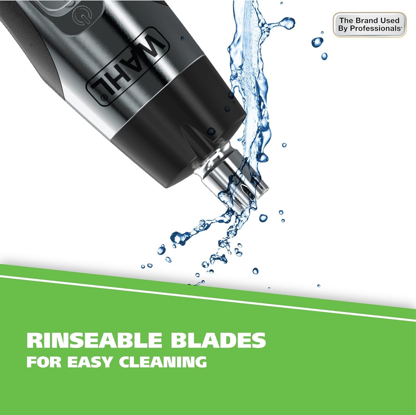 Wahl Lighted Nose Hair Trimmer - Painless Trimming for Men & Women | Built-In Light & Battery Included