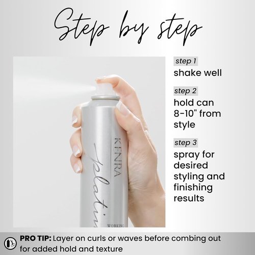 Kenra Professional Platinum Working Spray 14 - Flexible Hold Hairspray | Fast-Drying & Non-Sticky | Frizz-Free Shine for All Hair Types