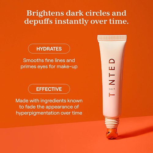 Live Tinted Superhue Brightening Eye Cream - Instantly Refreshes & Hydrates - Cooling Applicator with Niacinamide & Vitamin C - 0.5 fl oz