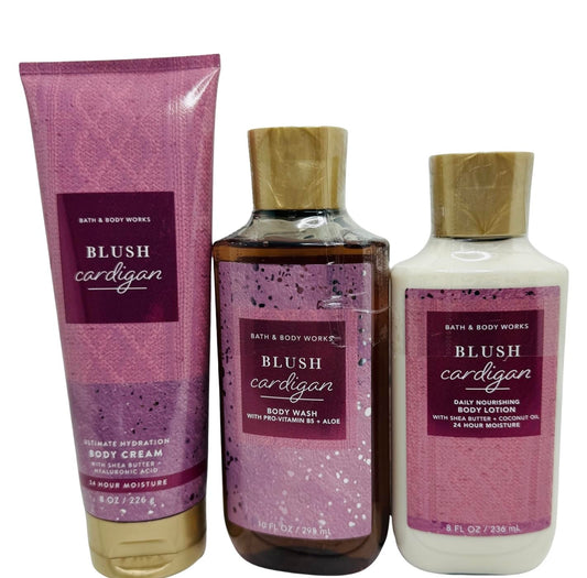 Bath & Body Works Body Blush 3-Piece Set - Gel Wash, Lotion & Ultimate Hydration Cream