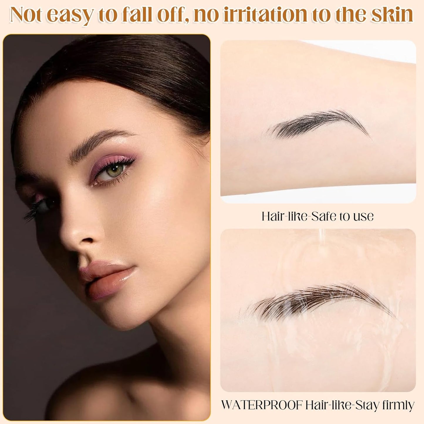 20 Sheets 200 Pairs Eyebrow Tattoo4446