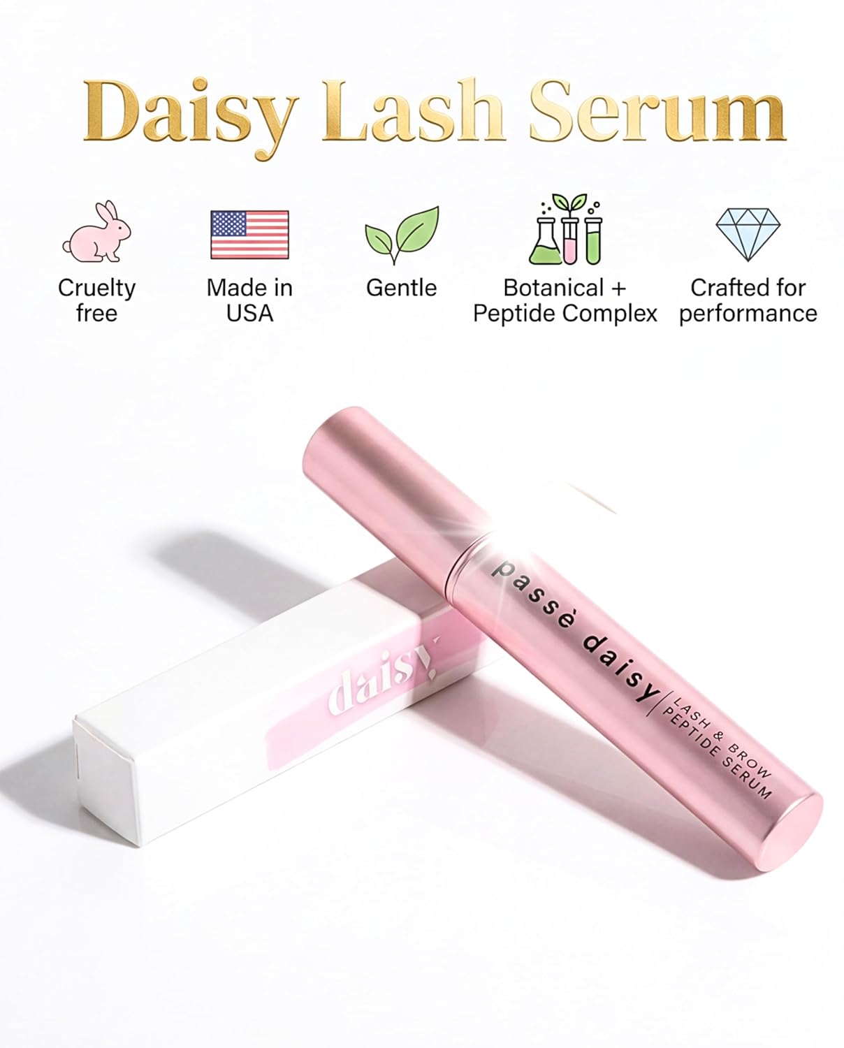 Skiennix Eyelash Growth Serum - Promotes Fuller, Longer Lashes | Multi-Peptide Formula, Biotin & Vitamins