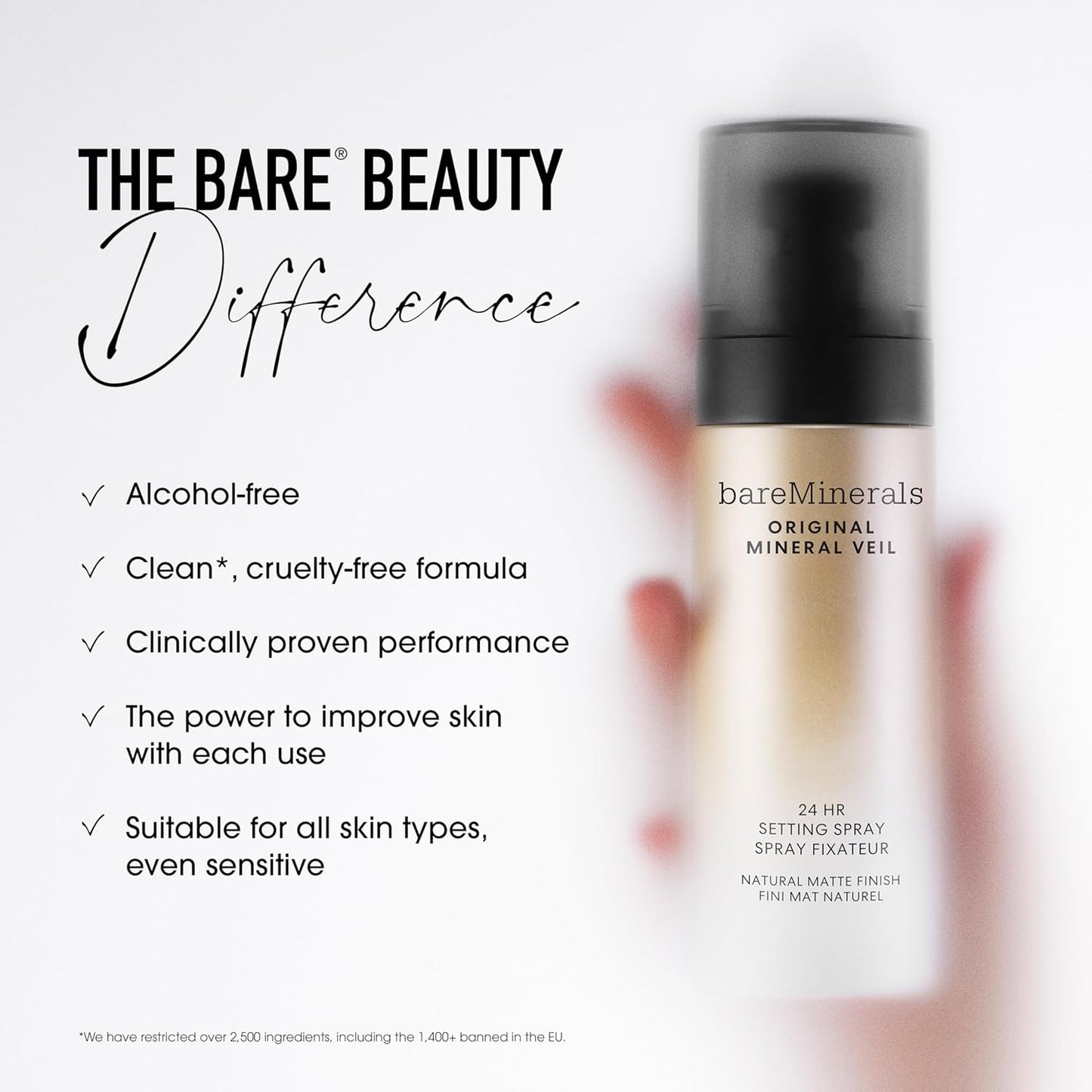 bareMinerals Barepro Matte Powder Foundation & Mineral Veil Setting Spray Bundle - Long-Lasting Finish