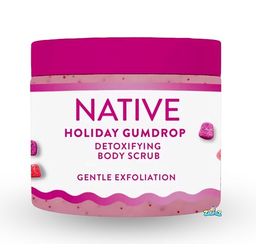 Native Limited Edition Holiday Body Wash Scrub - Gum Drop Scent - 12oz Size
