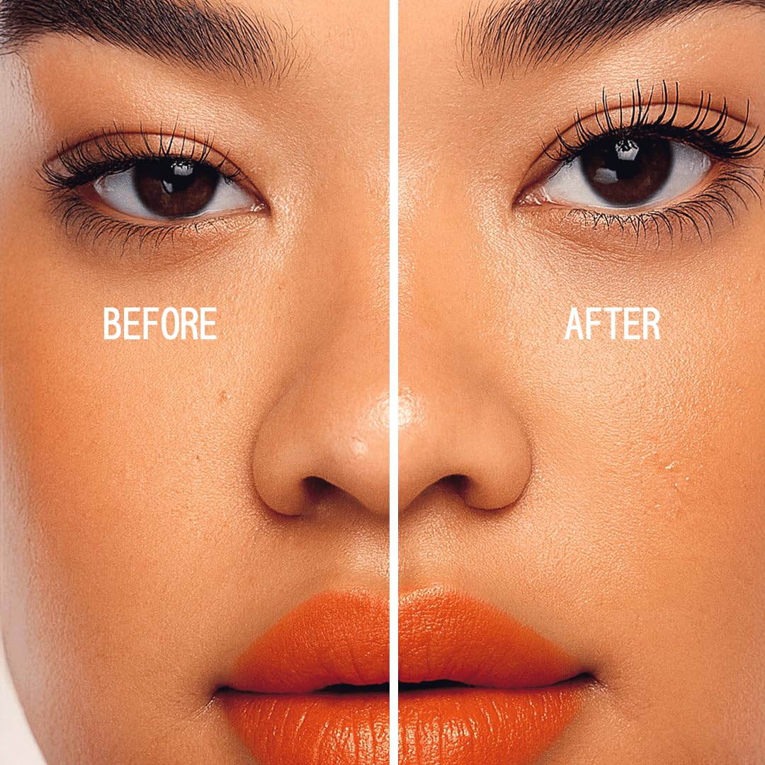 About-Face Volumizing Mascara - Jet Black | Clean, Vegan & Cruelty-Free | Amplifies & Lengthens Lashes | 0.43 oz