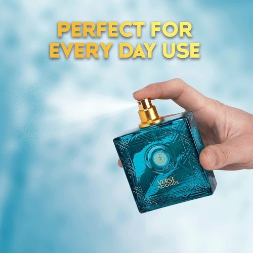 NovoGlow Verse Adonis Eau De Parfum for Men - Refreshing Woody Floral & Fruity Scent | 3.4 Fl. Oz. Gift-Ready