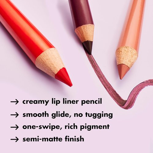 e.l.f. Cream Glide Lip Liner - Highly Pigmented Pencil for Shaping & Sculpting Lips | Dark Cocoa, Vegan & Cruelty-Free