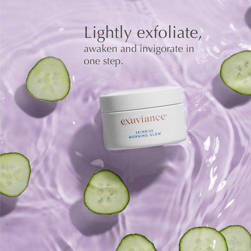 Exuviance SkinRise Morning Glow Toning Pads - Anti-Aging Exfoliation & Hydration | 1.7 Fl Oz