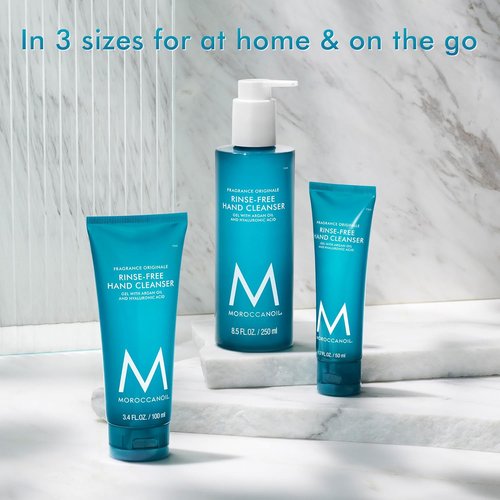 Moroccanoil Rinse-Free Hand Cleanser - Hydrating Formula with Hyaluronic Acid